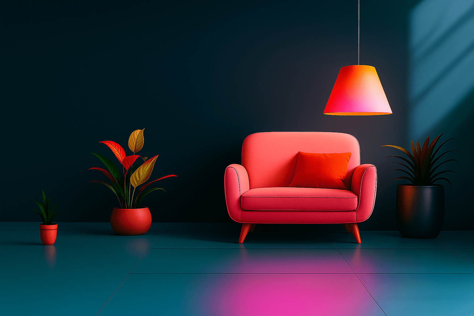 Promotional image for Interio AI showcasing a modern living room setup, representing one of the best AI Interior Design Tools for transforming home spaces in 2025