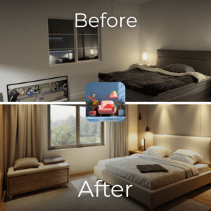 before and after, interio ai