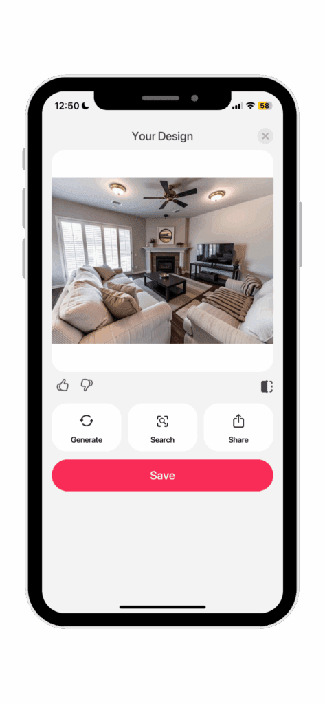 room transformation with interio ai
