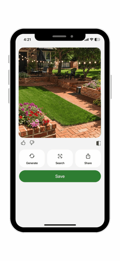 AI Garden Design App Garden Transformation